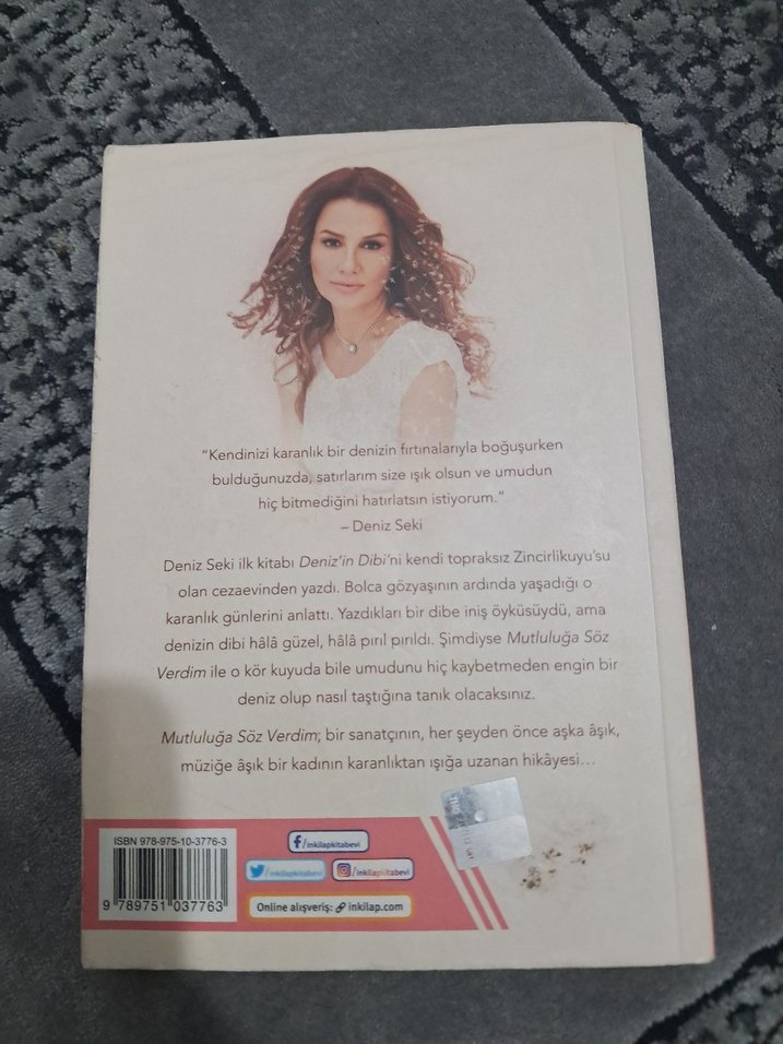 Deniz Seki - Mutluluğa Söz Verdim Kitabı - Görsel 2