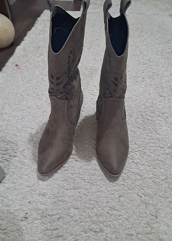Bohem Tarzı vizon Süet Kadın Bot - Görsel 2