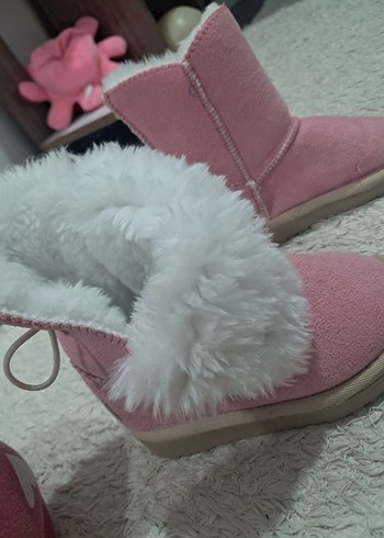 Kız Çocuk Pembe Kürklü ugg Bot - Görsel 4
