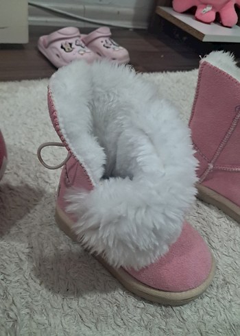 Kız Çocuk Pembe Kürklü ugg Bot - Görsel 3