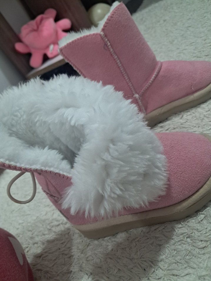Kız Çocuk Pembe Kürklü ugg Bot - Görsel 4