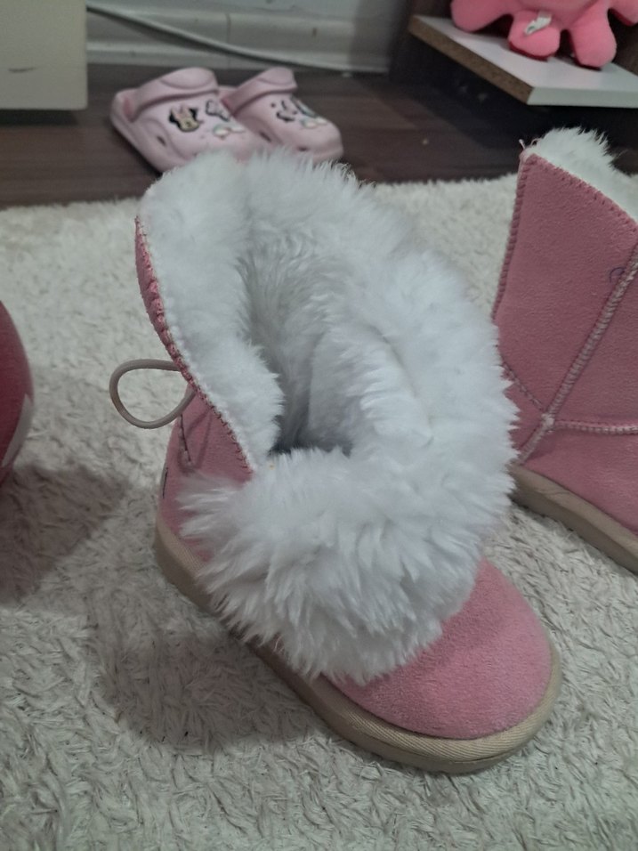 Kız Çocuk Pembe Kürklü ugg Bot - Görsel 3