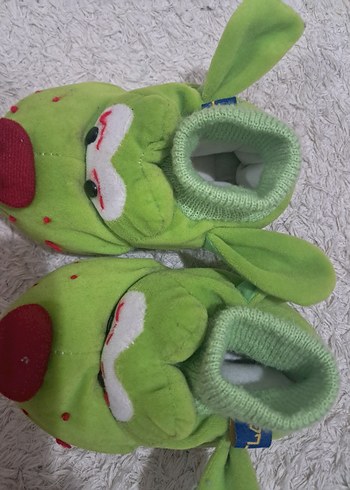 Çocuk Renkli Nakışlı Sıcak Ev pandufu - Görsel 3