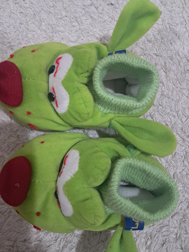 Çocuk Renkli Nakışlı Sıcak Ev pandufu - Görsel 3