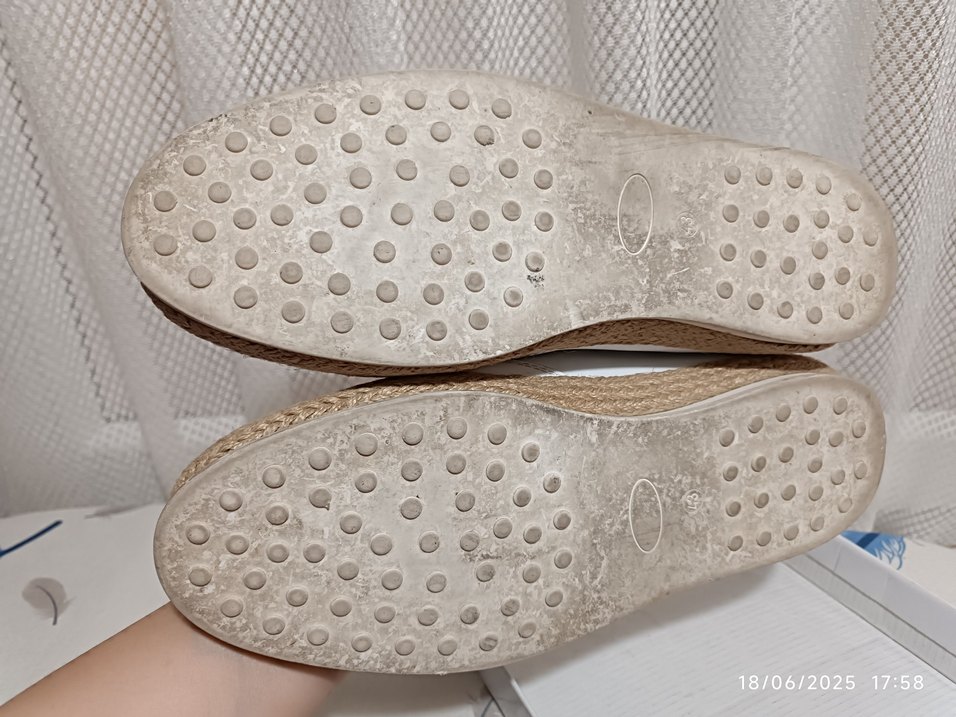 Beyaz Deri Erkek Espadril Ayakkabı - Görsel 3