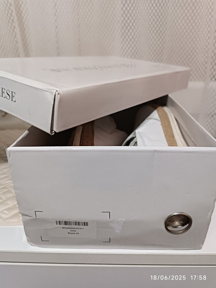 Beyaz Deri Erkek Espadril Ayakkabı - Görsel 4