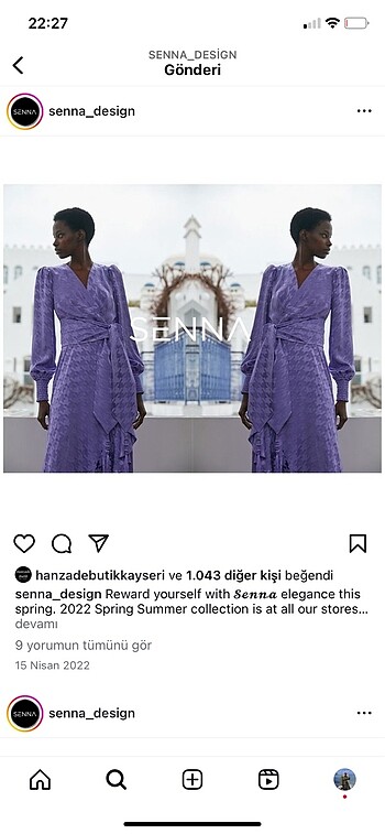 Senna abiye elbise özel gün