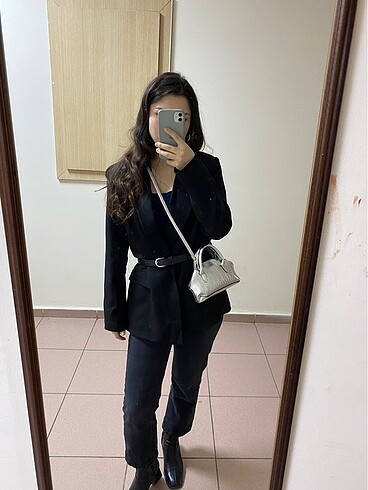 Siyah blazer