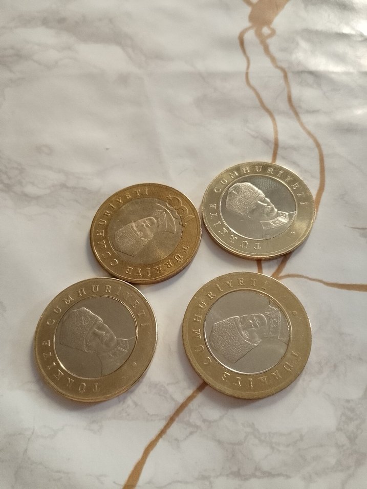 Hatıra 5 TL Madeni para koleksiyonluk, 4Adet - Görsel 2