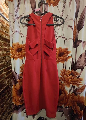 Kırmızı  Kadın Elbise zara - Görsel 2