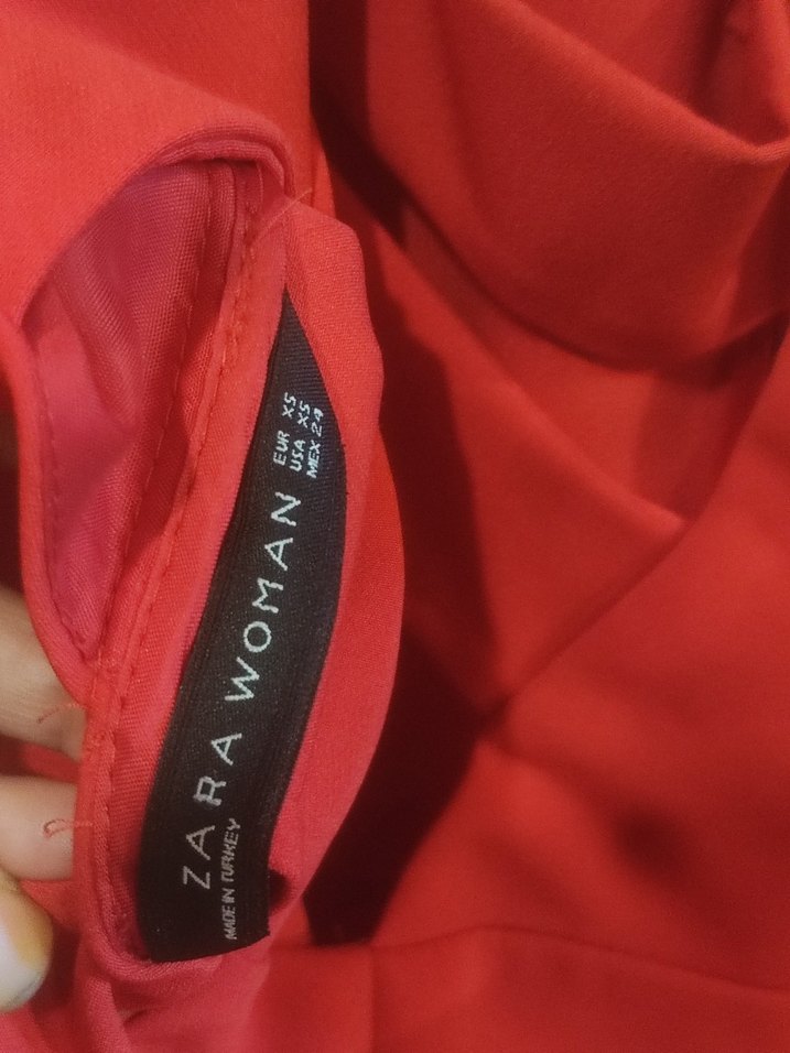 Kırmızı  Kadın Elbise zara - Görsel 3