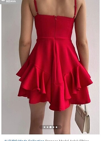 Bershka Kırmızı mini elbise