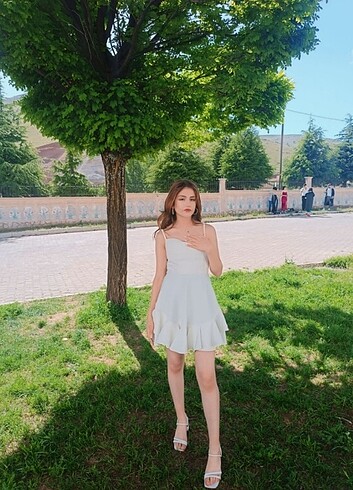 s Beden beyaz Renk Beyaz mini elbise