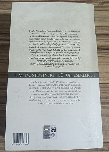 Beden SUÇ VE CEZA/ DOSTOYEVSKİ
