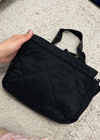 Siyah Kemer Detaylı Kadın El Çantası - Görsel 2