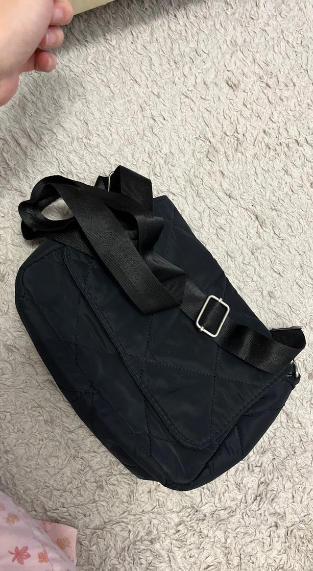 Siyah Kemer Detaylı Kadın El Çantası - Görsel 5