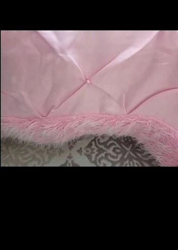 Pembe Düz Renk Yatak Örtüsü - Görsel 4