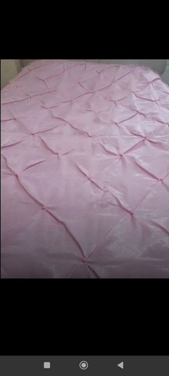 Pembe Düz Renk Yatak Örtüsü - Görsel 2