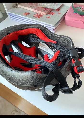 Mavi Siyah Desenli Biker Kask - Görsel 2