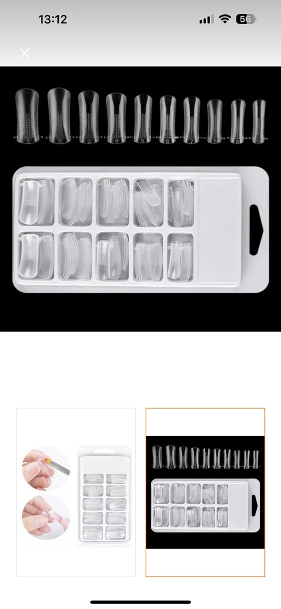 Üst form jel tırnak şablon poly gel kalıp - Görsel 2