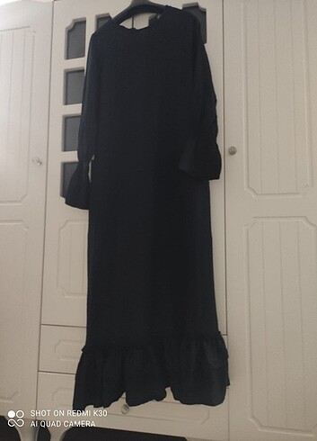 Koton siyah uzun elbise 