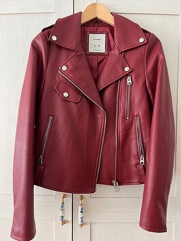 Pull&Bear Deri Biker Ceket