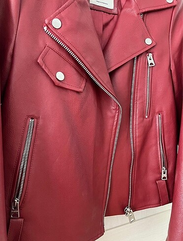 Pull and Bear Pull&Bear Deri Biker Ceket