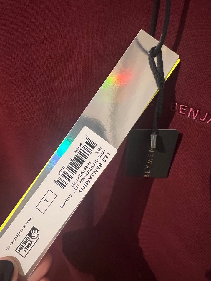 Les Benjamins Bordo Sweatshirt - Görsel 3