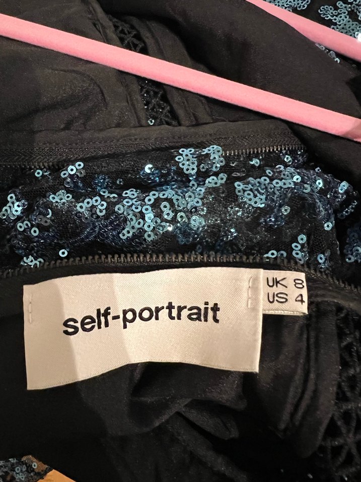 Self Portrait Midi Kokteyl Elbise - Görsel 4