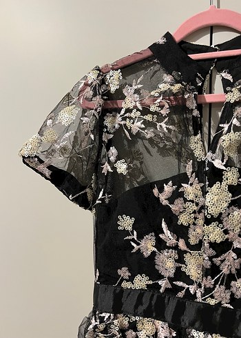 Self Portrait Model Midi Kokteyl Elbise - Görsel 5