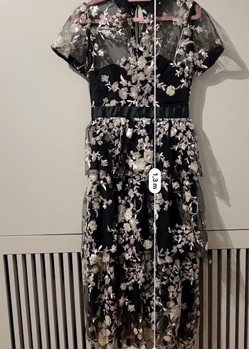 Self Portrait Model Midi Kokteyl Elbise - Görsel 3