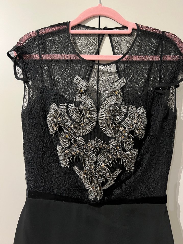 Ipekyol&Zeynep Tosun Dantel Detaylı Siyah Gece Elbisesi - Görsel 2