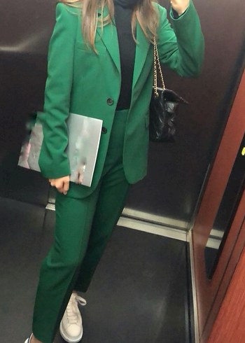 Zara Yeşil Takım Elbise - Görsel 3