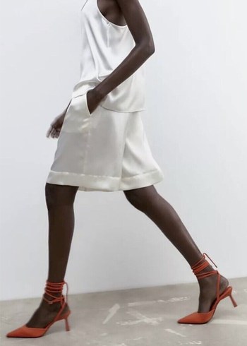 Zara İpli Topuklu Ayakkabı - Görsel 7