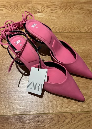 Zara İpli Topuklu Ayakkabı - Görsel 2