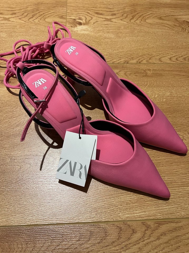 Zara İpli Topuklu Ayakkabı - Görsel 2