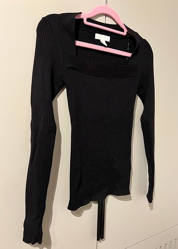 H&M Kare Yaka Triko - Görsel 4