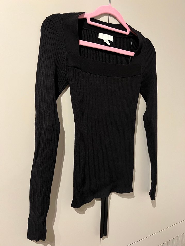 H&M Kare Yaka Triko - Görsel 4