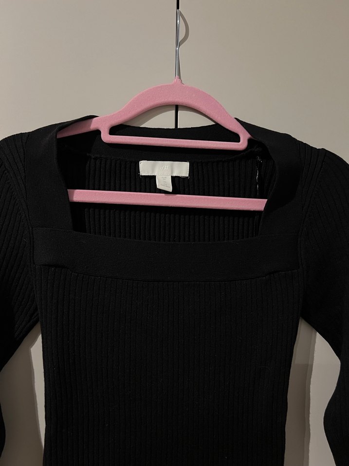 H&M Kare Yaka Triko - Görsel 2