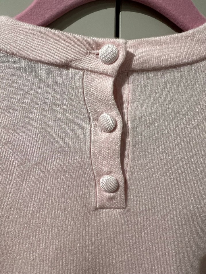 Zara Kısa Kollu Pembe Triko - Görsel 3