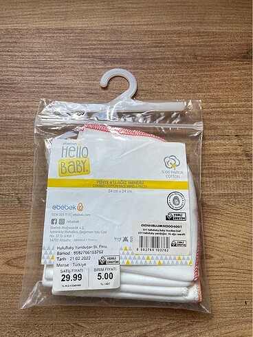 Bebek önlük ve bez - Görsel 4