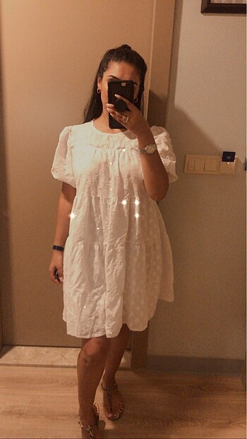 Beyaz elbise - Görsel 4