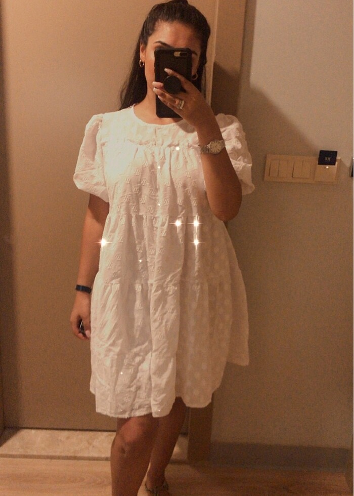 Beyaz elbise - Görsel 4