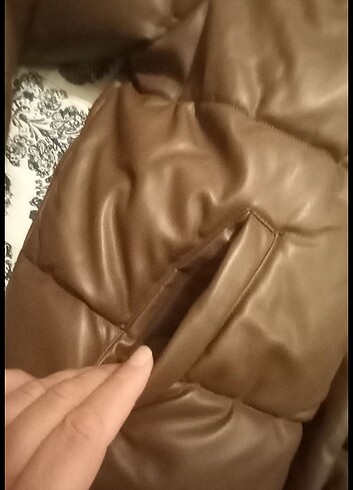 Primark deri şişme mont