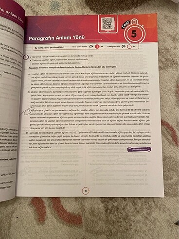  8. Sınıf Paragraf kitabı