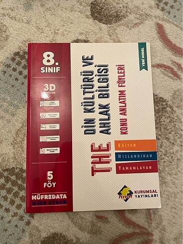 8. Sınıf Din Kültürü konu anlatımlı test kitabi