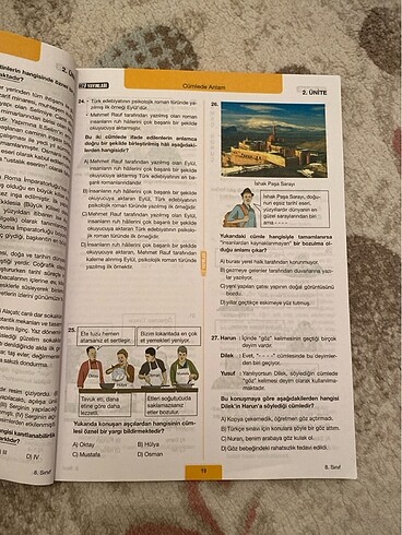  8. Sınıf test kitabı