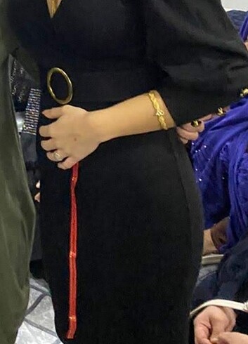Diğer S beden siyah yün elbise