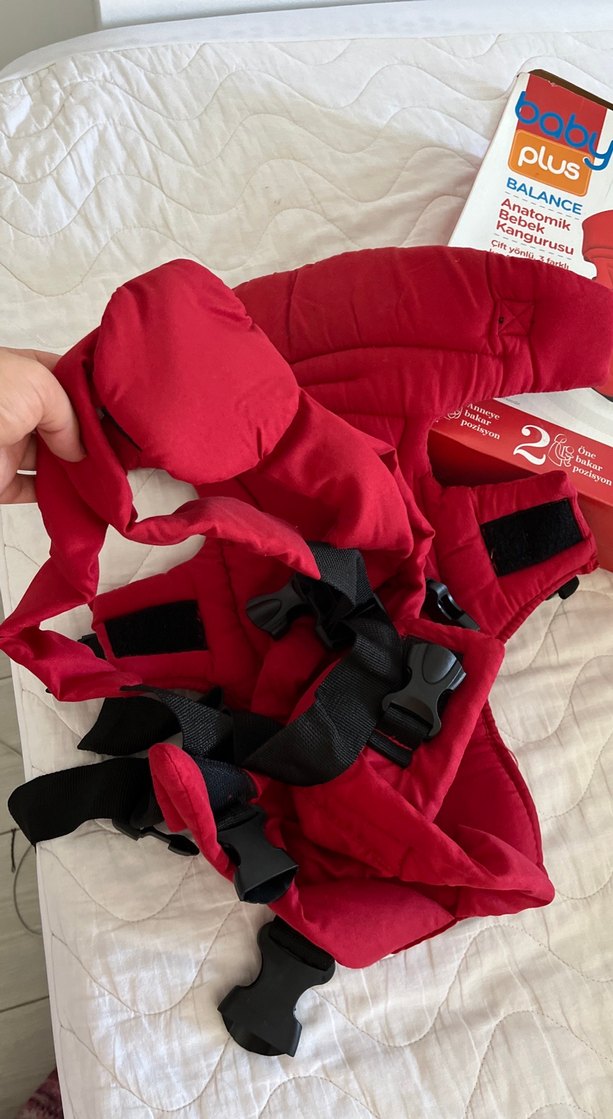Baby Plus Anatomik Bebek Kangurusu Kırmızı - Görsel 3