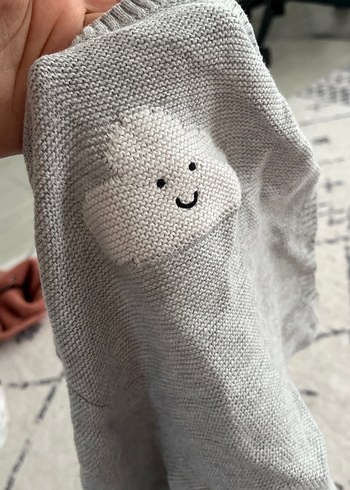 Gri Erkek Çocuk Nakışlı Triko Kazak - Görsel 3